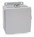 10 inH x 8 inW x 6 inD Metallic Enclosure, Gray S5787
