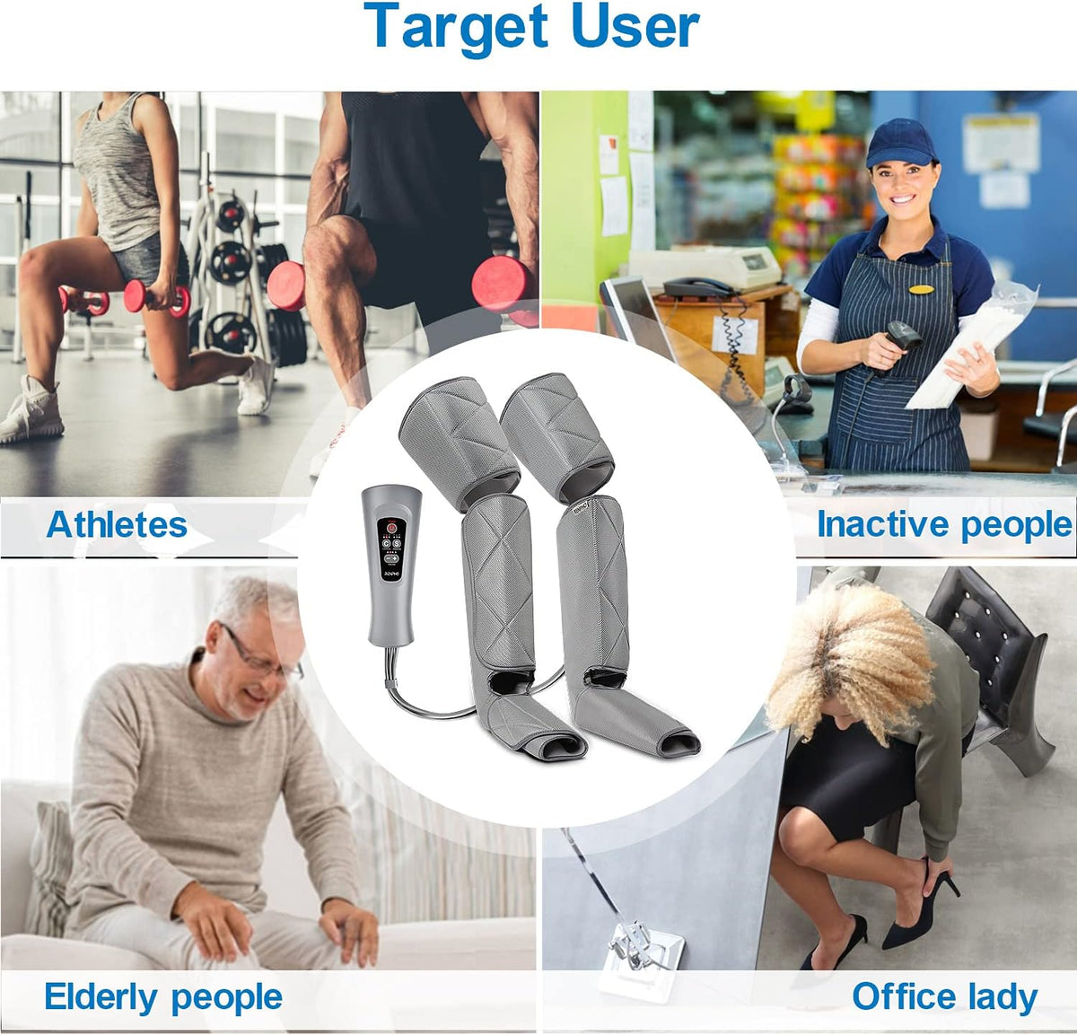 Adjustable Leg Massager with 6 Modes 4 Intensities R11791