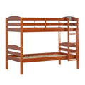 Solid Wood Twin-over-Twin Bunk Bed Frame K4655