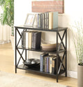 Black 3 Tier Bookcase Q842639