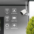 2 Pack 2MP Wireless IP Camera with Night Vision, Motion Detection, IP66 Waterproof N6101