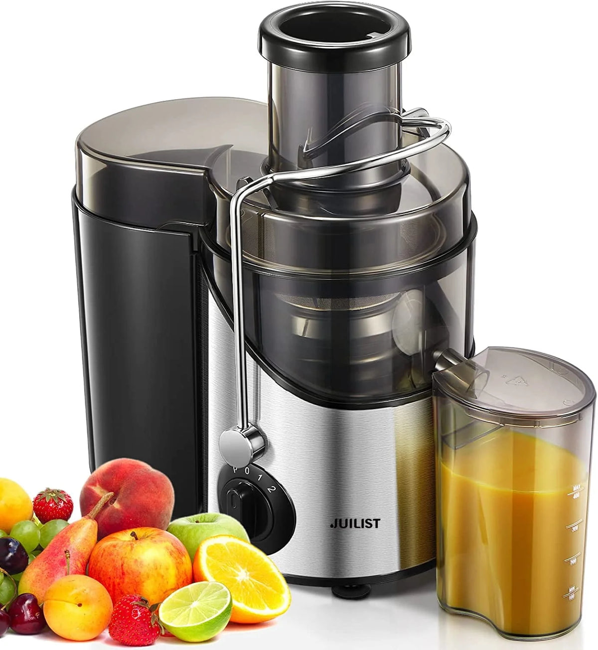 Black Juicer Machine with 3 Feed Chute S352