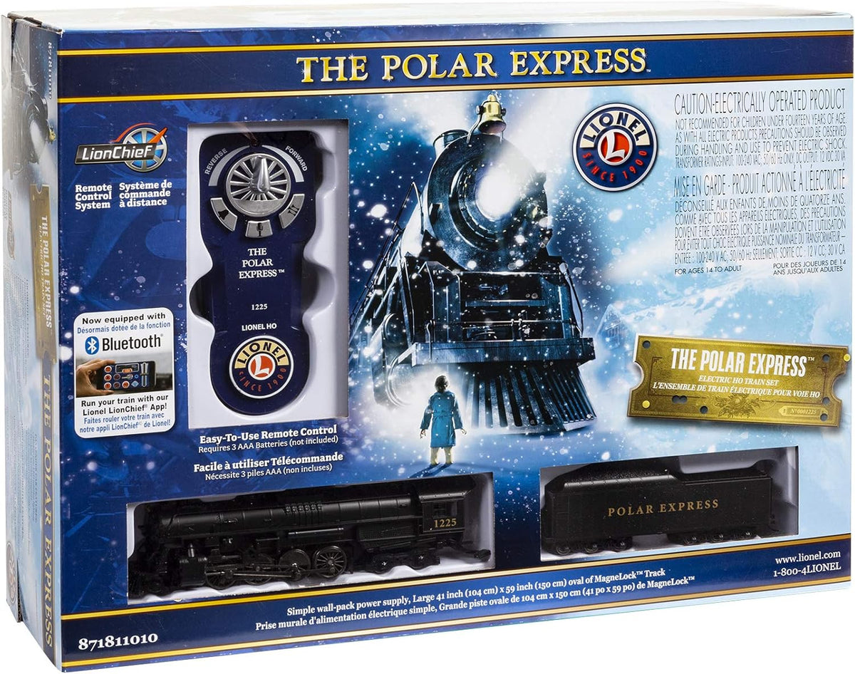 The Polar Express Electric HO Gauge Model Train Set with Remote and Bluetooth F2661