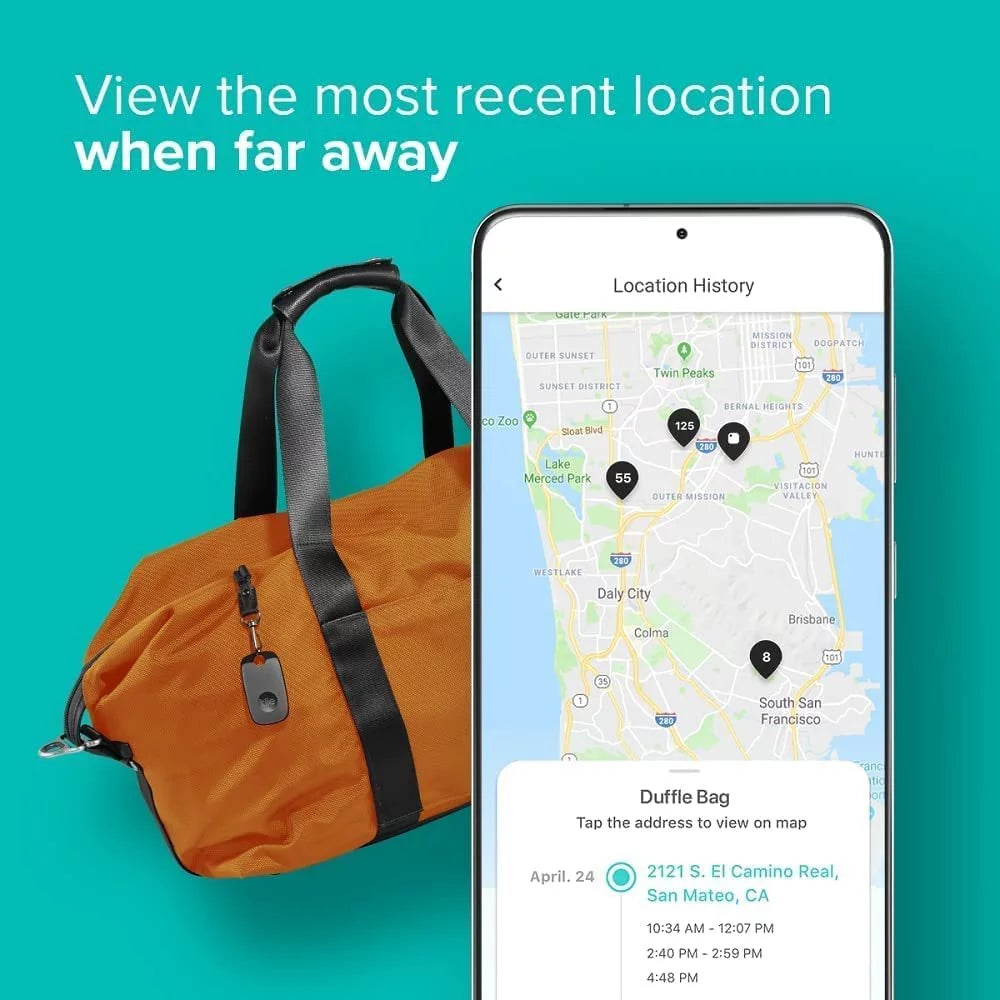 White & Black Bluetooth Tracker and Item Locator Q984628