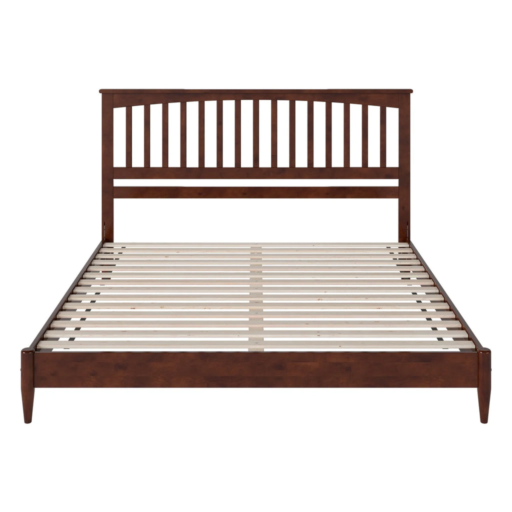 King Solid Wood Low Profile Platform Bed Y7221