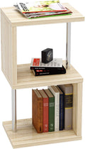 3-Tier Geometric Bookshelf with Metal Frame E13618