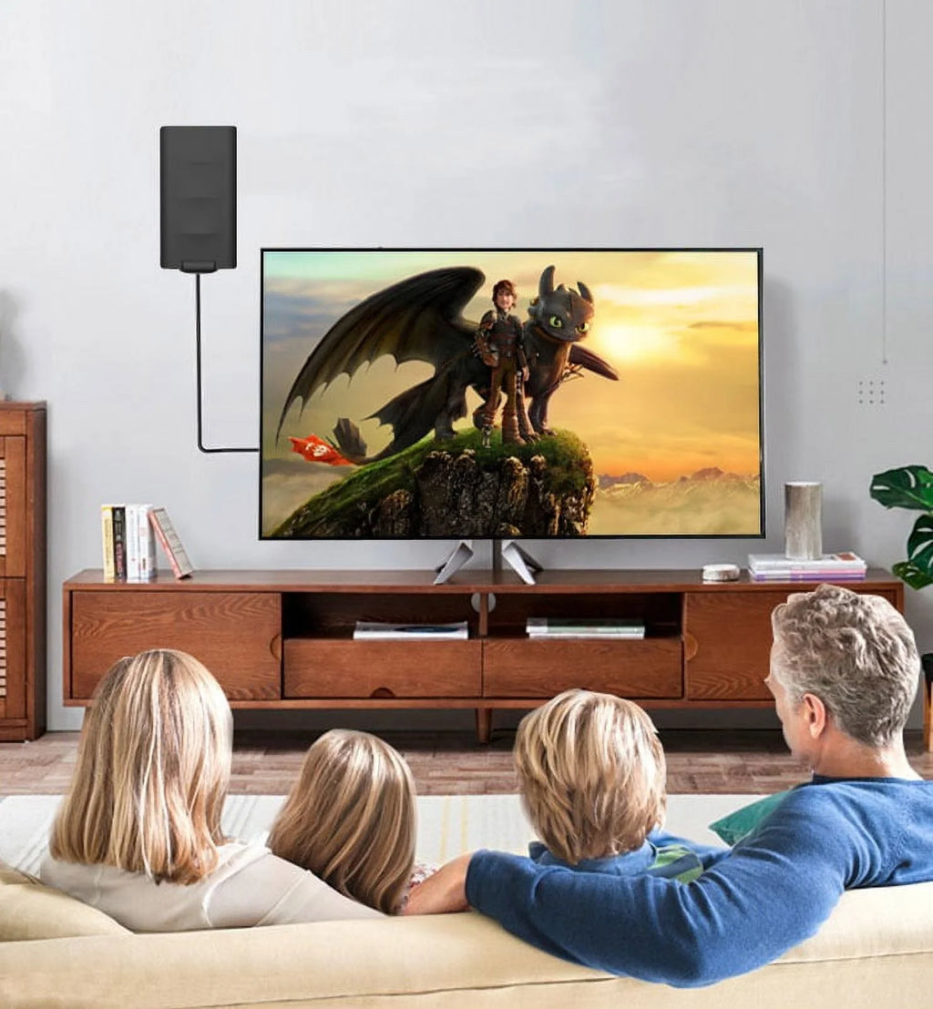 Digital TV Antenna with Built-in Amplifier, 33FT Coax Cable X583