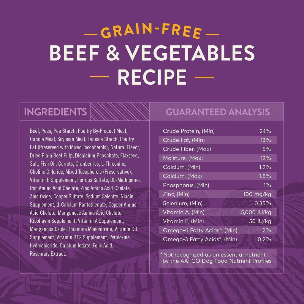 Grain-Free Beef & Vegetable Dry Dog Food B2016