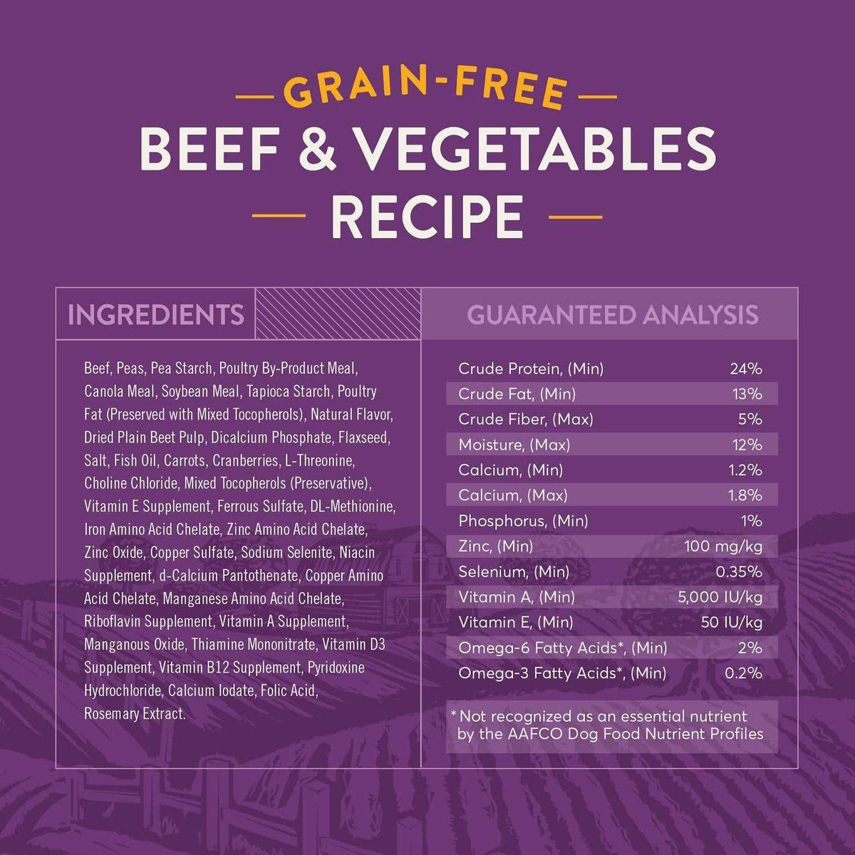 Grain-Free Beef & Vegetable Dry Dog Food B2016