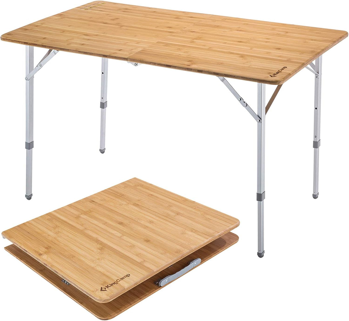 Folding Camping Table with Adjustable Height Aluminum Legs H5272