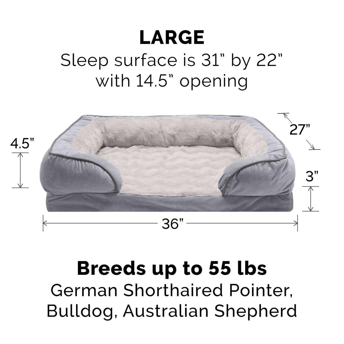 Velvet Sofa Dog Bed O423