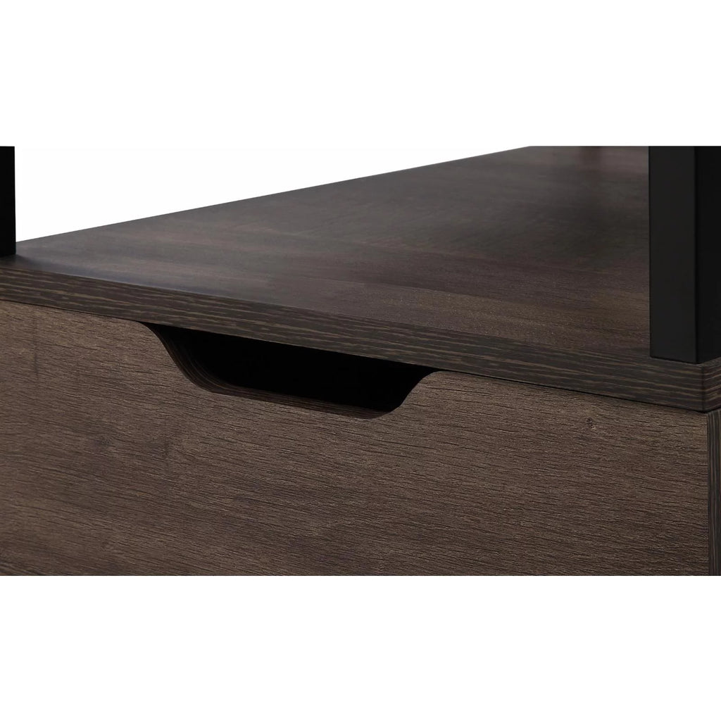 Wood 1-Drawer Mobile Storage Cart J267