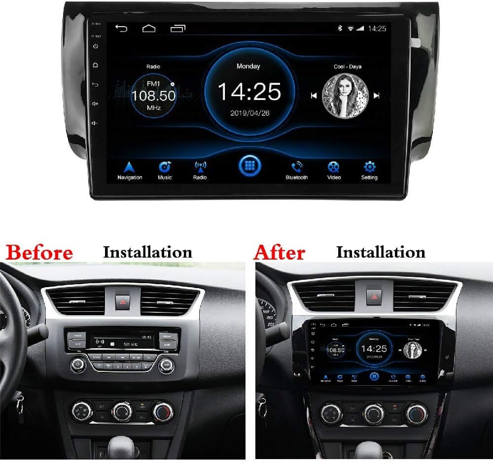 Android 10.1 Car Radio Stereo Navigation Bluetooth Touch Screen O405192