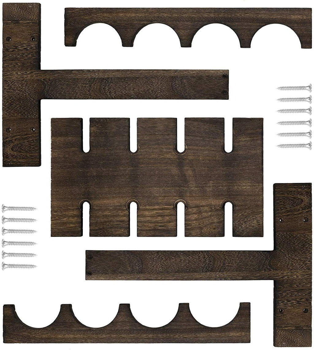Countertop Wine Rack with 4 Glass Holder Q816