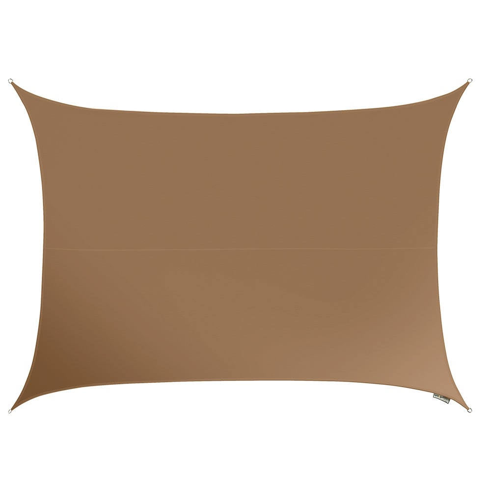 Mocha Brown Waterproof Rectangle Sail Shade X61551