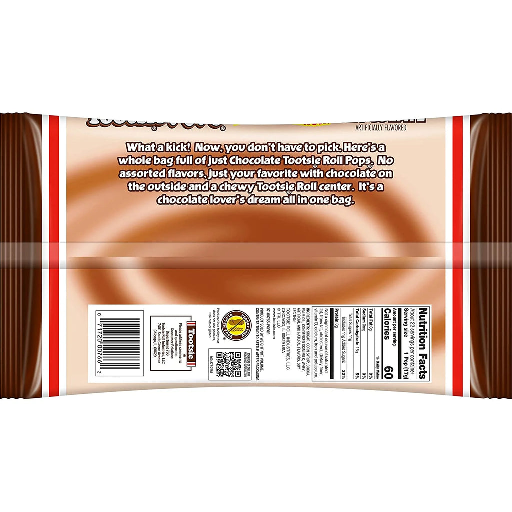 Chocolate Flavor Lollipop, 13.2 Ounce Bag L917