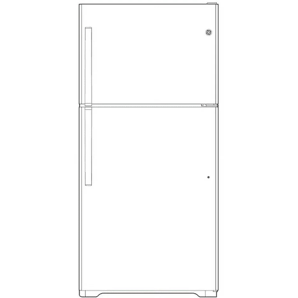 28 Inch Freestanding Top Freezer Refrigerator 16.63 cu. Ft R794