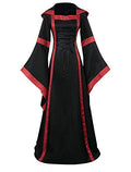 Victorian Witch Halloween Costume Hooded Gown Dress K9865