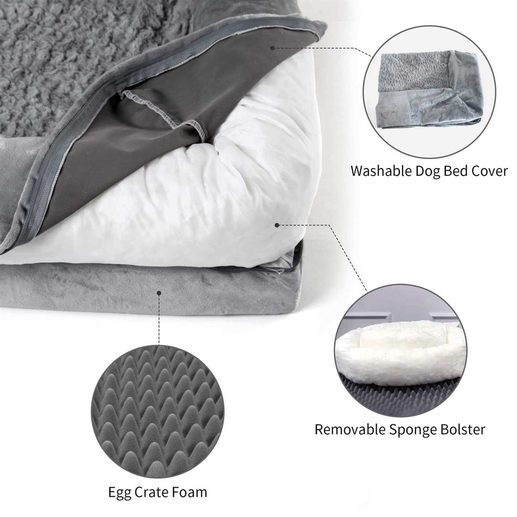 Orthopedic Washable Dog Bed with Removable Cover Q790