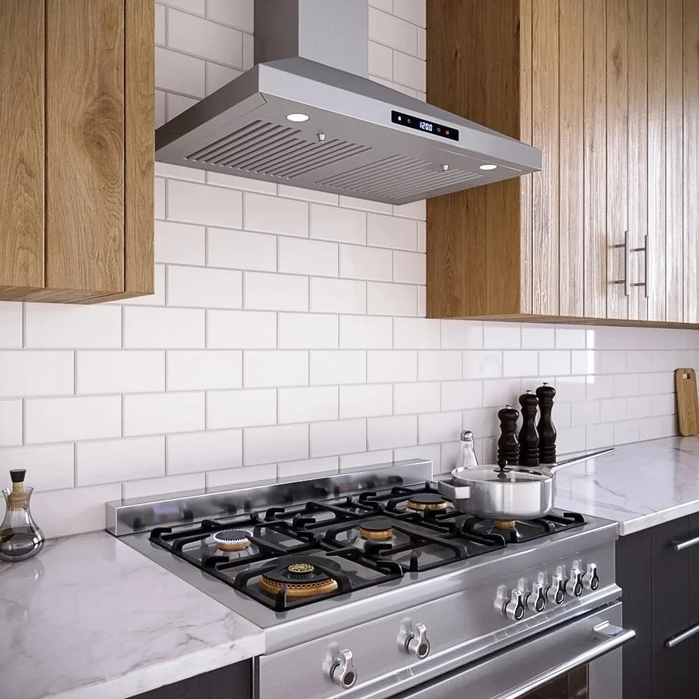 30 in. Ductless Wall Mount Range Hood with Baffle Filters M27351