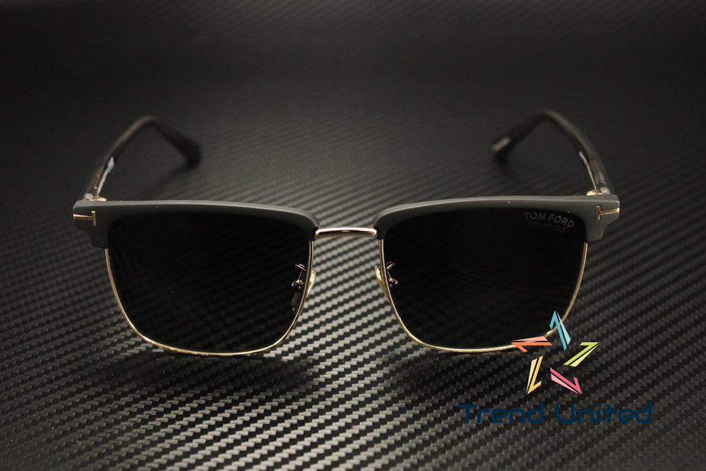 Polarized Smoke Gradient Square Men's Sunglasses W240