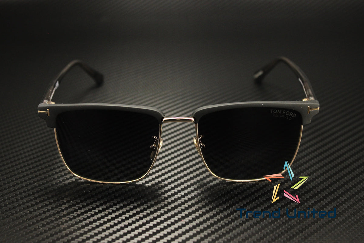 Polarized Smoke Gradient Square Men's Sunglasses W240
