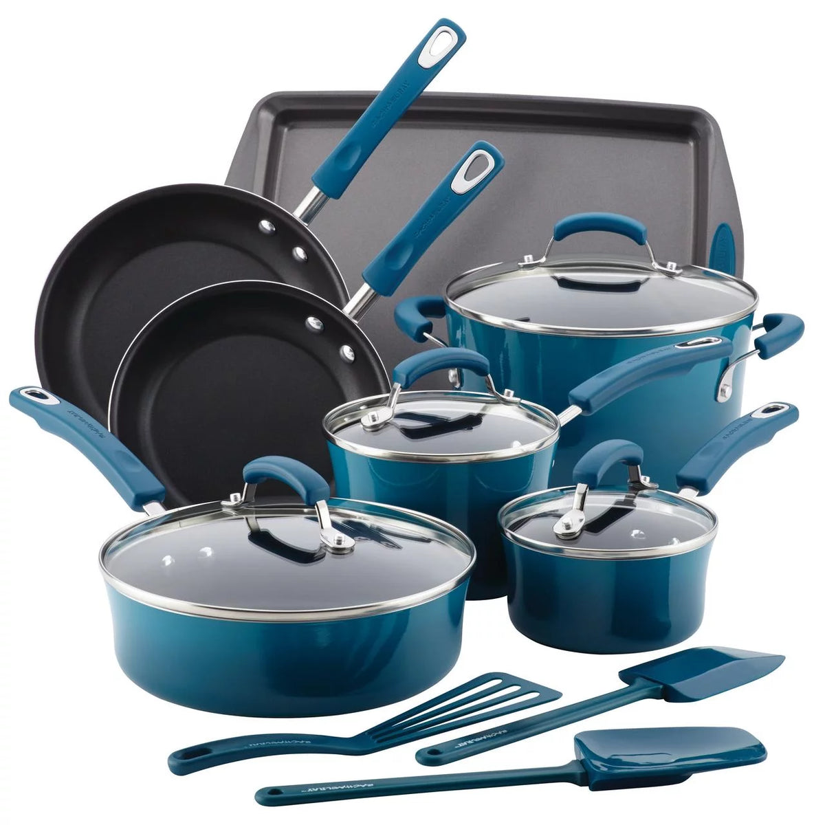 14 Piece Non-stick Hard Enamel Cookware Set K5097