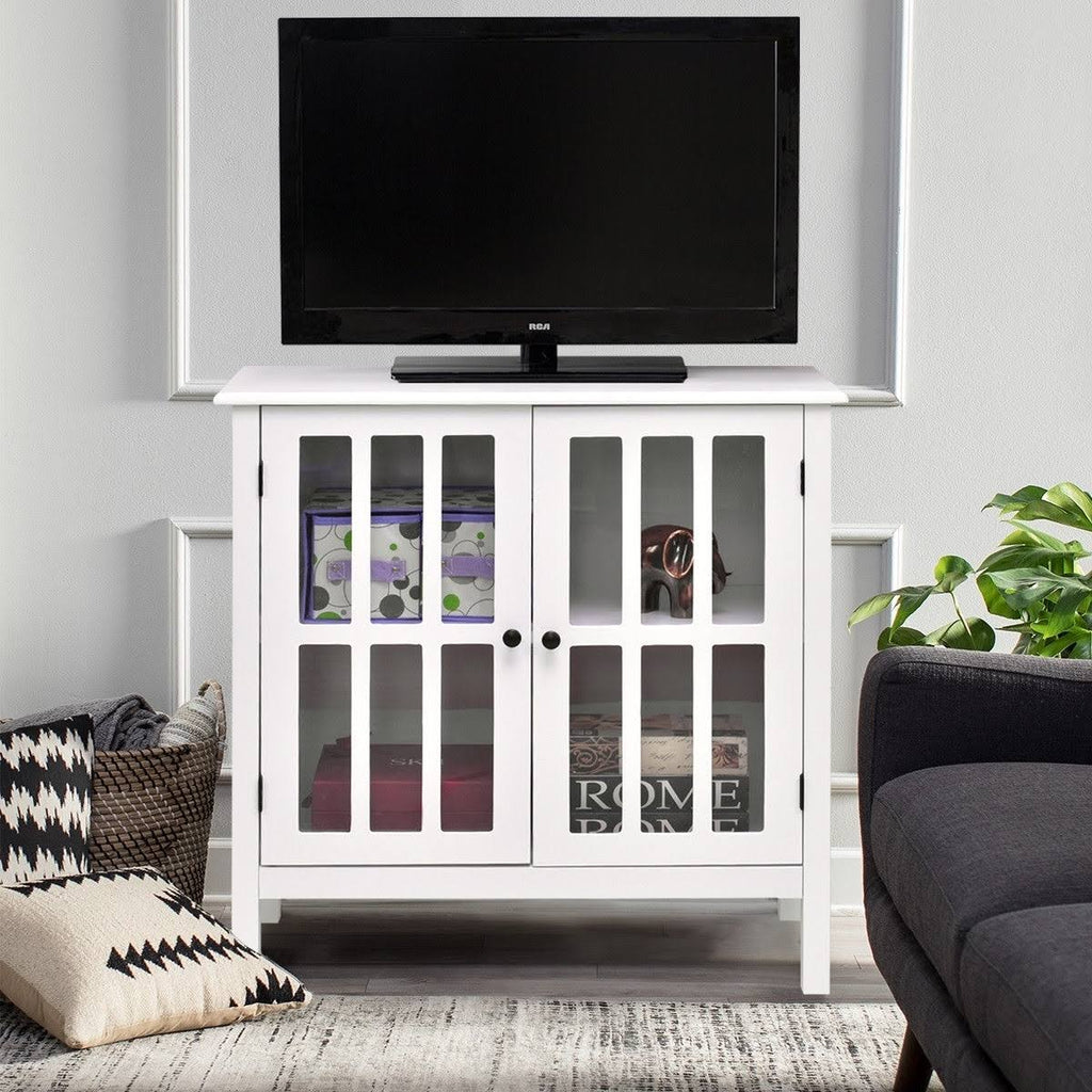 Glass Door Sideboard Console Storage Cabinet W532343