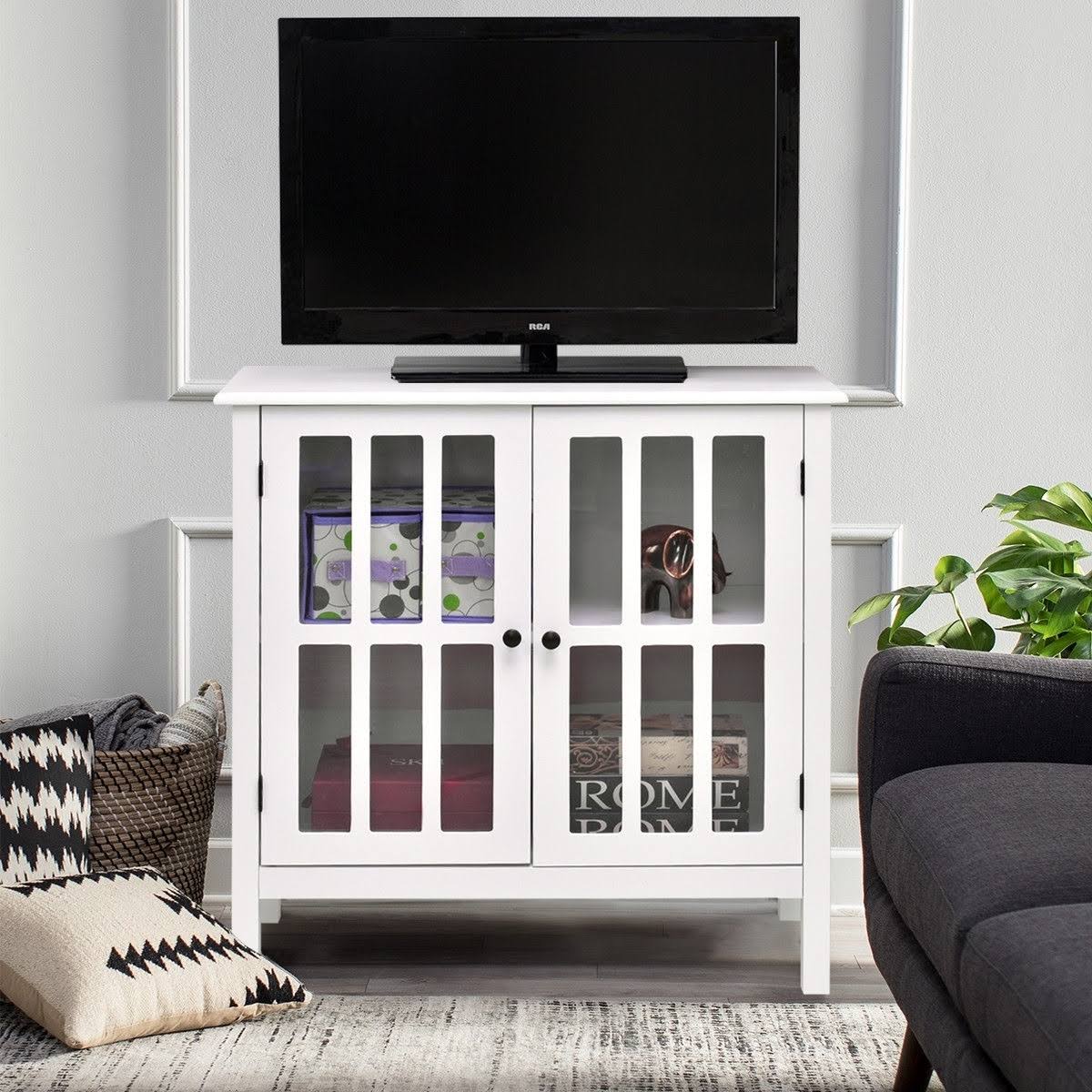 Glass Door Sideboard Console Storage Cabinet W532343
