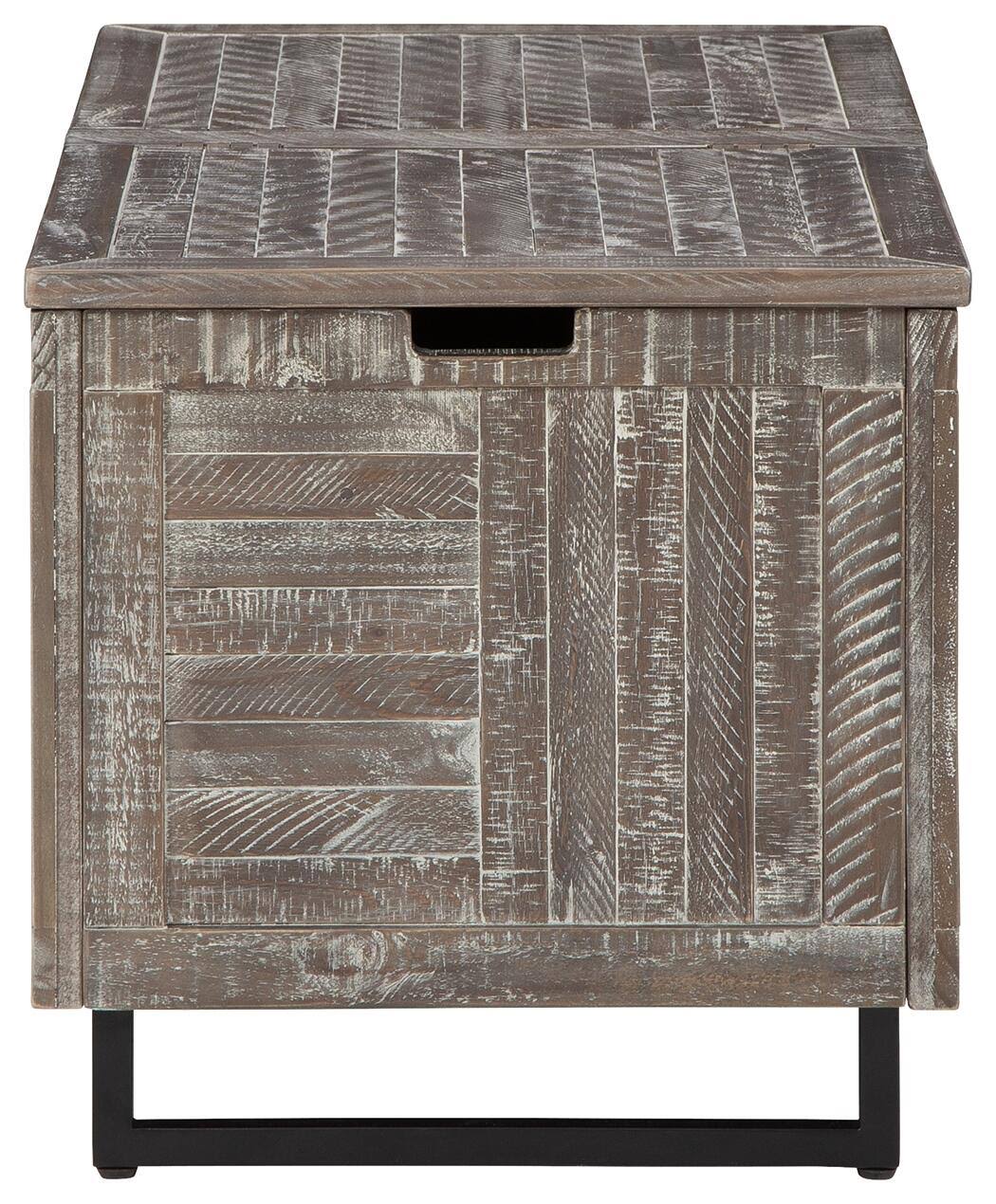 Distressed Gray Storage Trunk Y540262