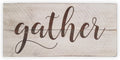 Rustic Engraved Wood Sign 23 x 10.5 White Pack of 2 K611007