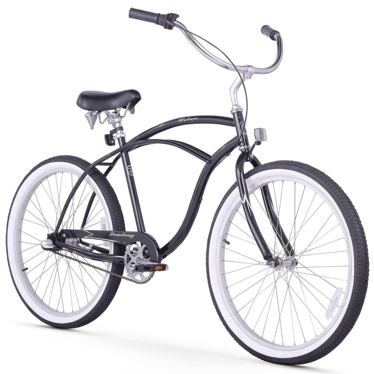 Black 26" 3-Speed Beach Cruiser Bike C6897