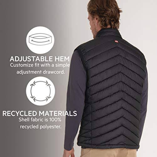 Black M Featherless Down Vest E4047