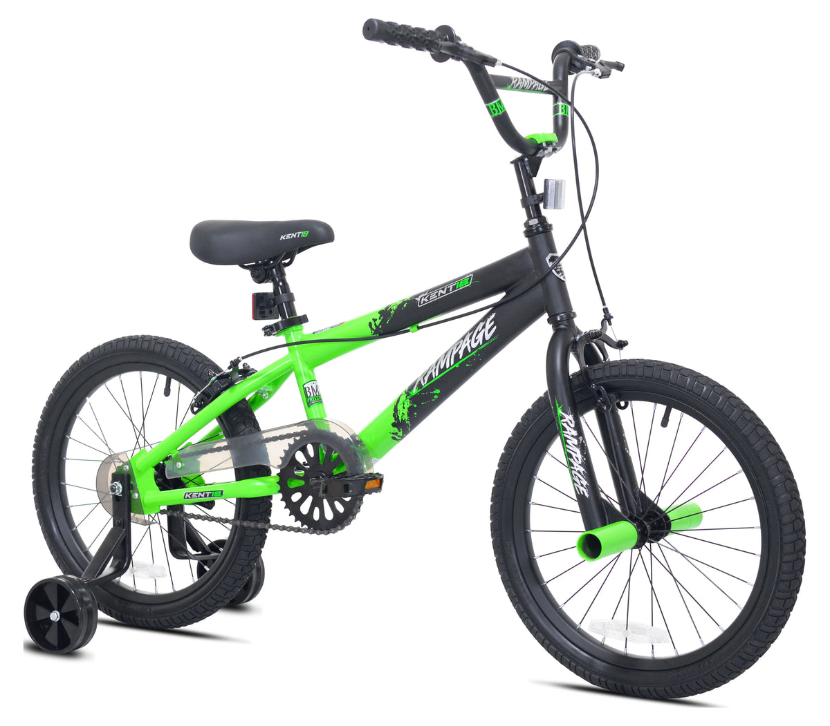 18 in. White and Black Bike T4258