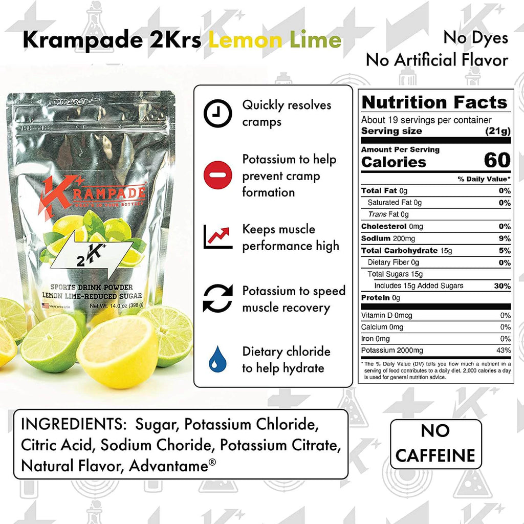 Lemon Lime Electrolyte Drink Powder 20 Packets L5748
