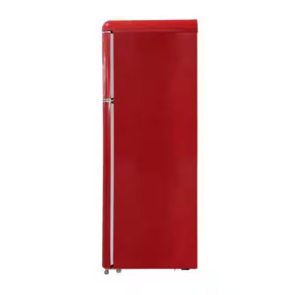 7.5 cu. ft. Red Retro Mini Fridge with Top Freezer D4283