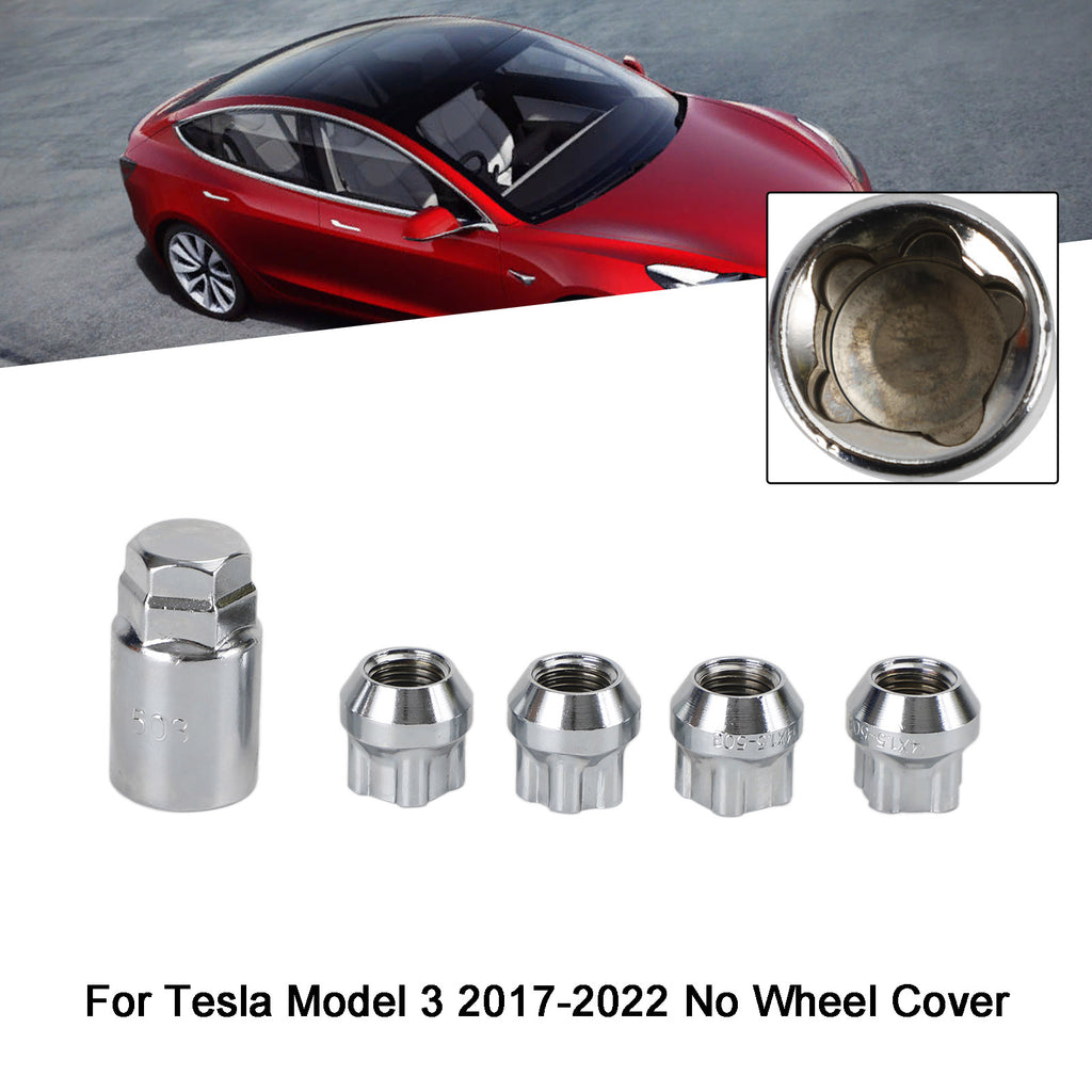 4PCS Chrome Wheel Lock Lug Nut M14x1.5 K76145