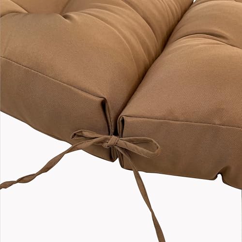 Water Resistant High Back Chair Cushion with Ties Y8687