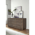 Nine Drawer Dresser in Dark Pine D80088