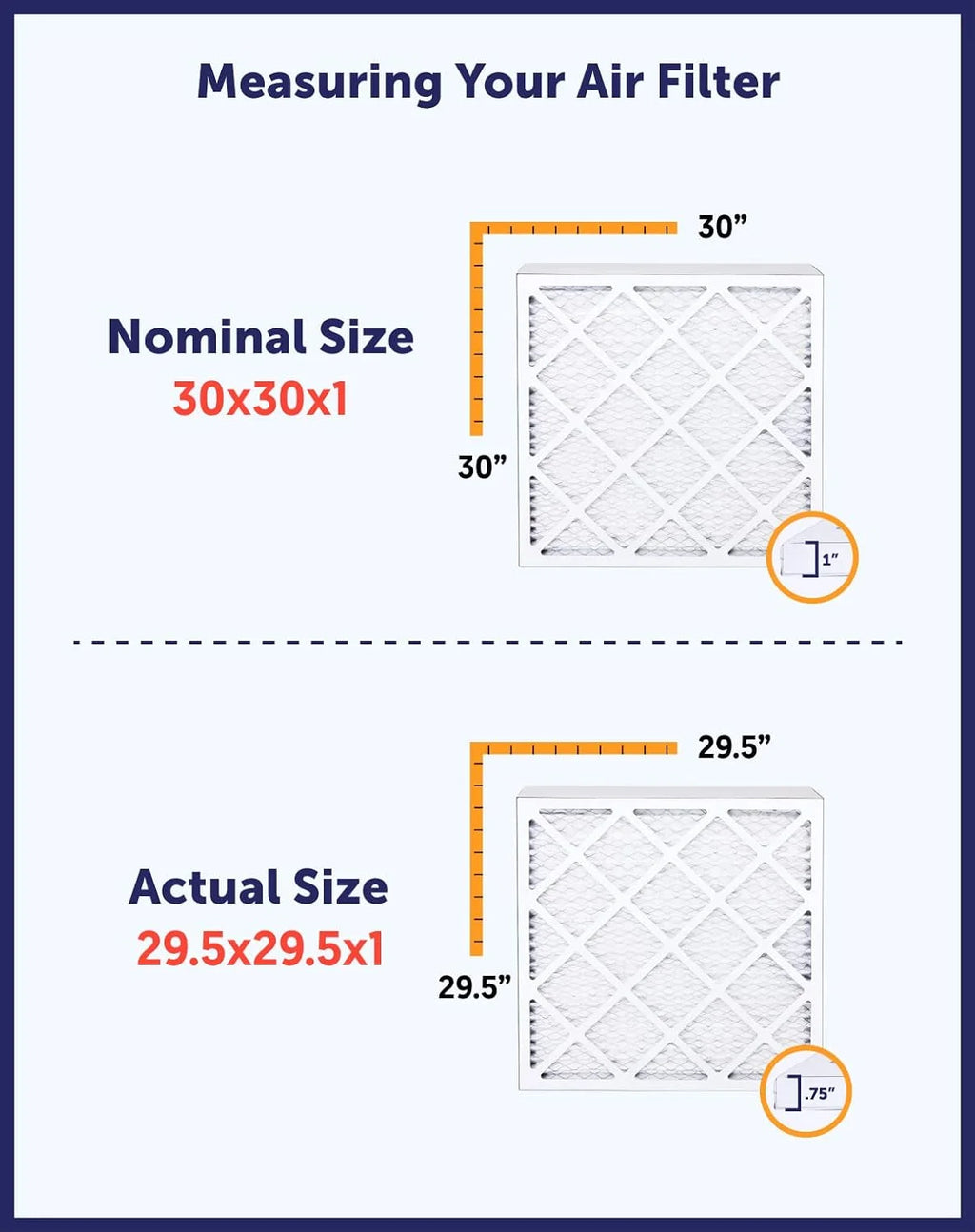 20.5x66x1 MERV 8 Pleated HVAC Air Filter 4-PACK Y53142