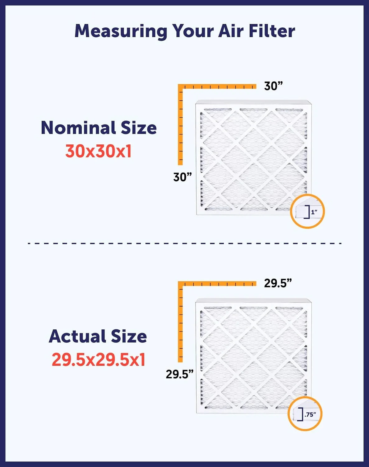 20.5x66x1 MERV 8 Pleated HVAC Air Filter 4-PACK Y53142