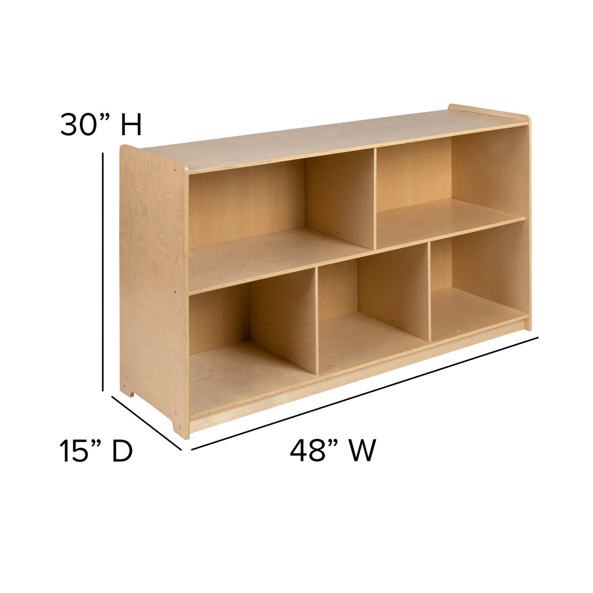 Wooden 5 Section Storage Cabinet L282