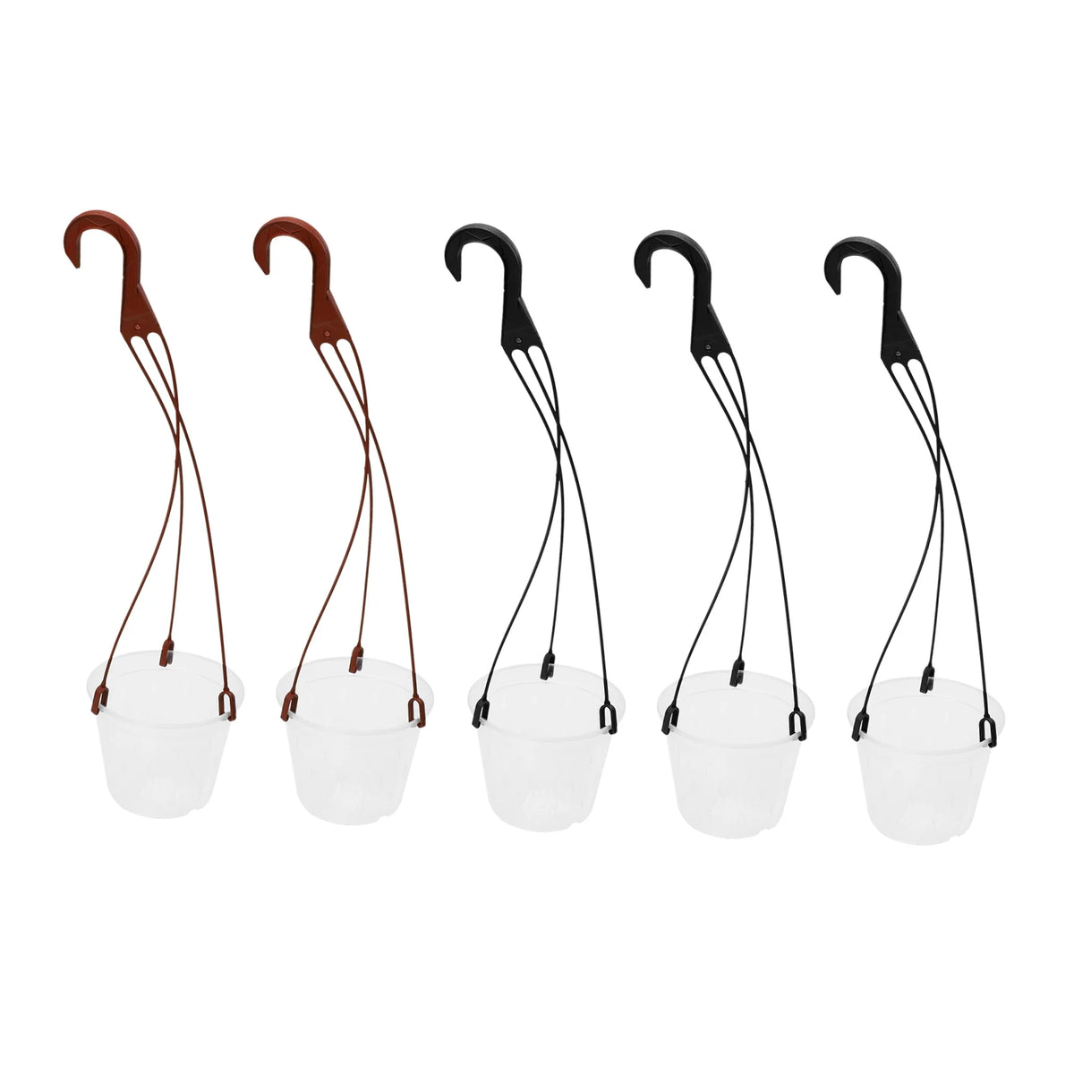 5 Sets Hanging Flower Pot Planter PP Material Pots Root Control Q203347