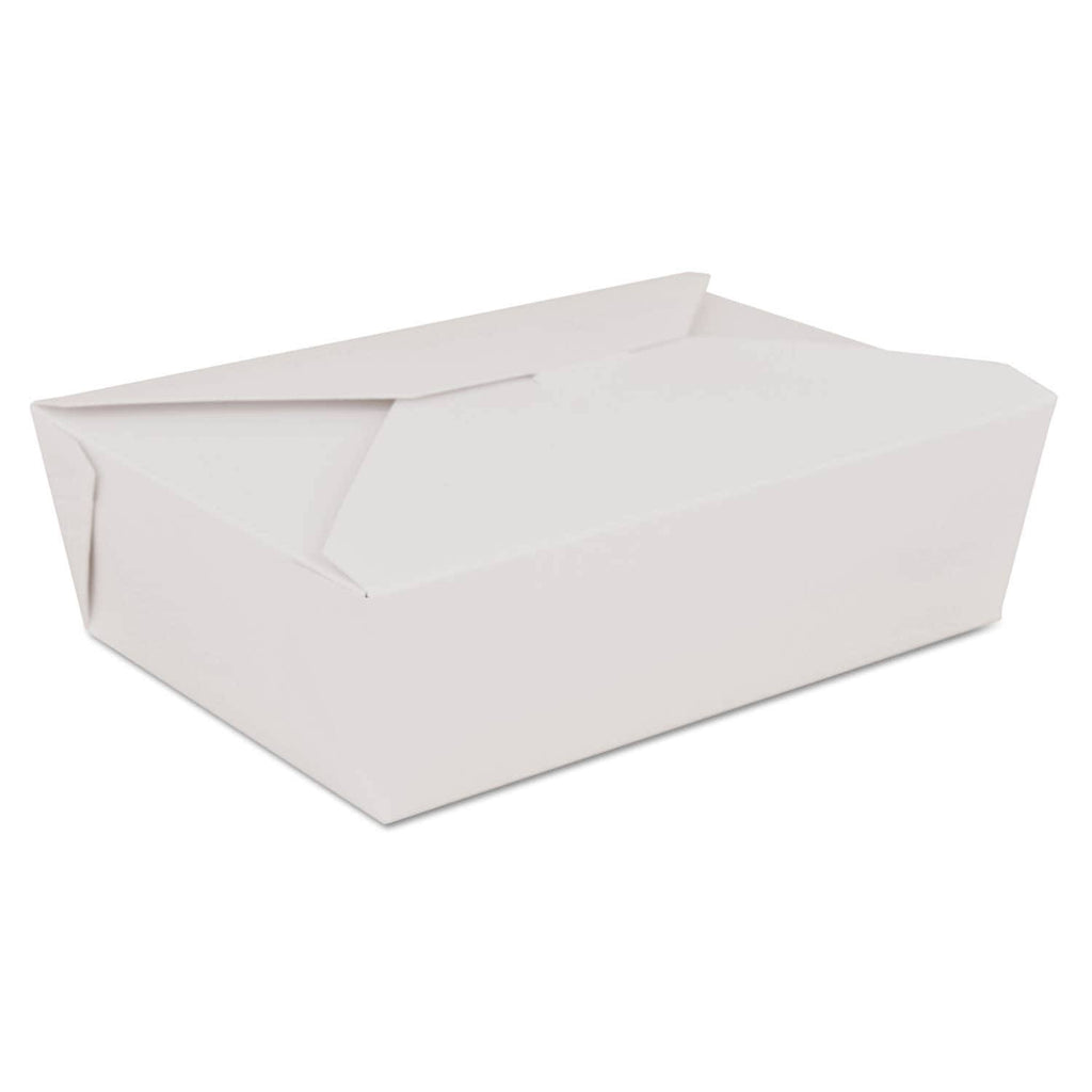 Retro Carryout Boxes, Paperboard, White P617