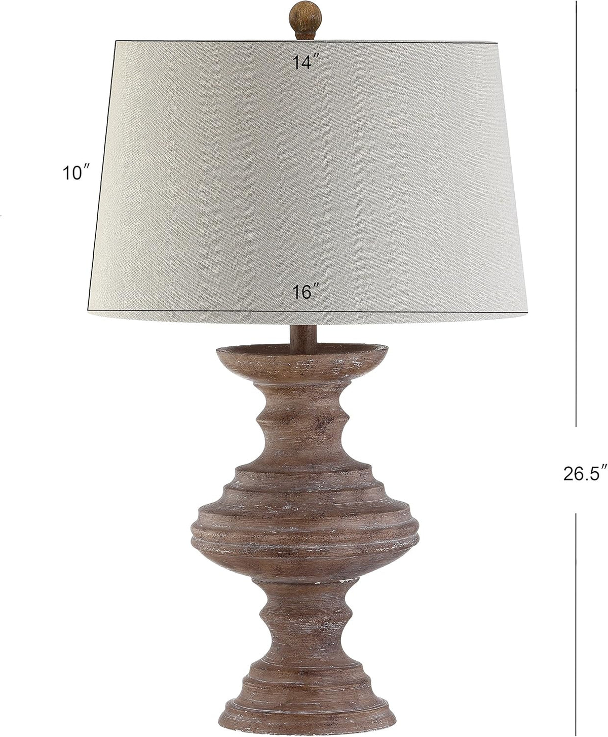 Brown Resin LED Table Lamp P716