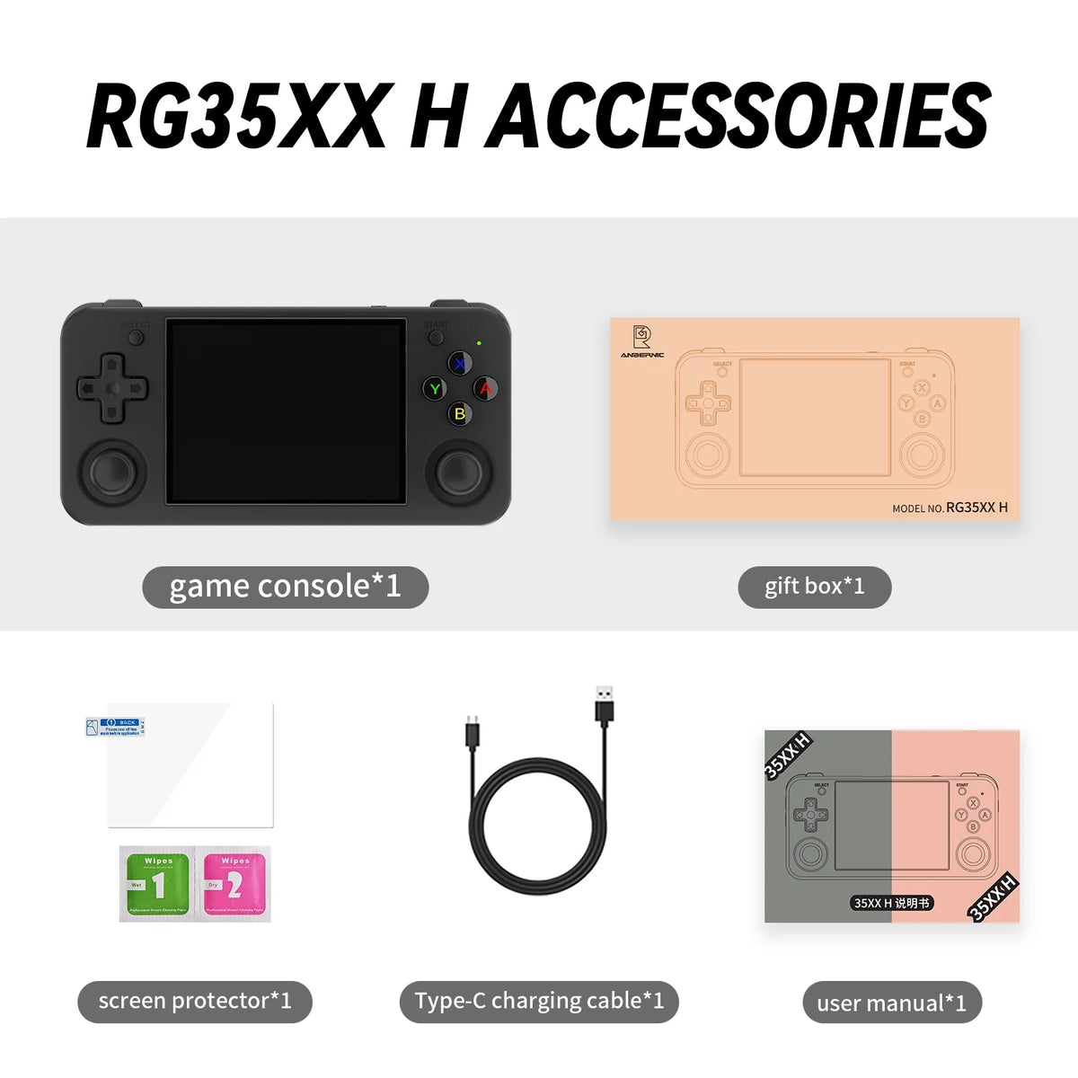 Handheld Game Console 3.5 inch IPS Screen 3300mAh 64G Y501249