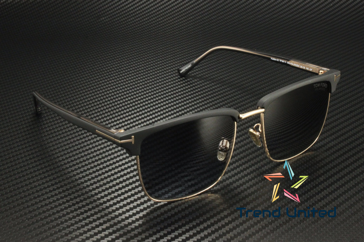 Polarized Smoke Gradient Square Men's Sunglasses W240