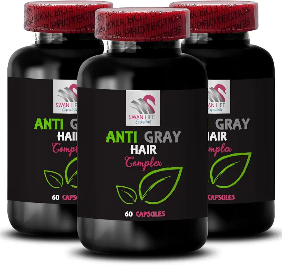 Anti Gray Hair Pills 180 Capsules K3511