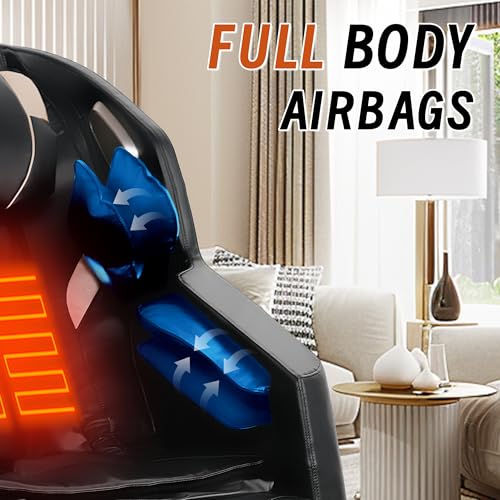 Black Full Body Zero Gravity Massage Chair with Heating F338443