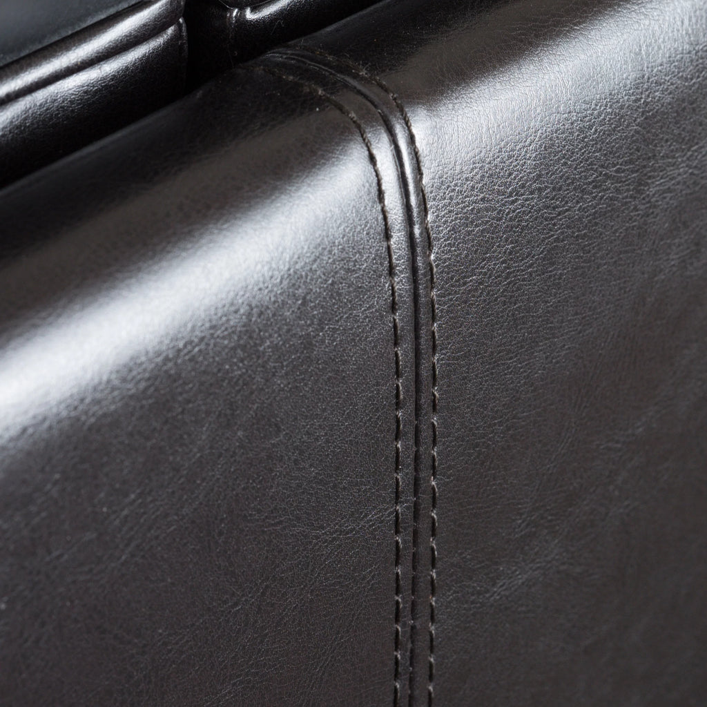 Bonded Leather Storage Ottoman S975